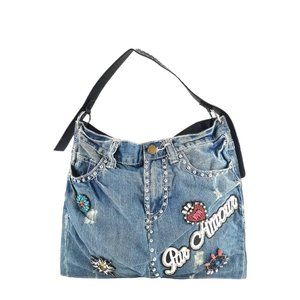 women fashion jean shoulder bags